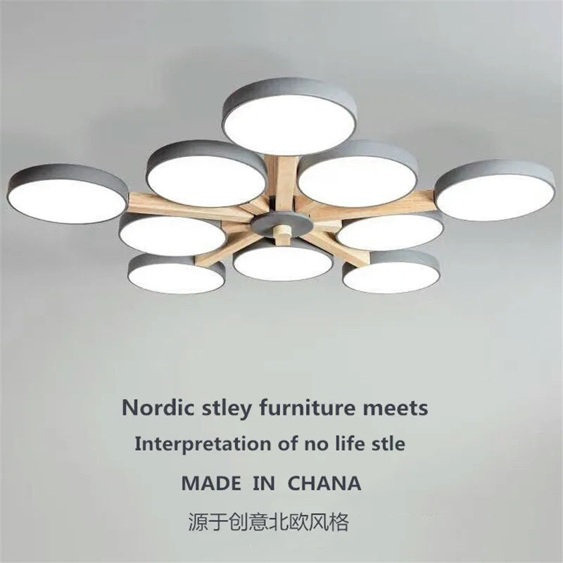 Contemporary chandelier sleek bright design