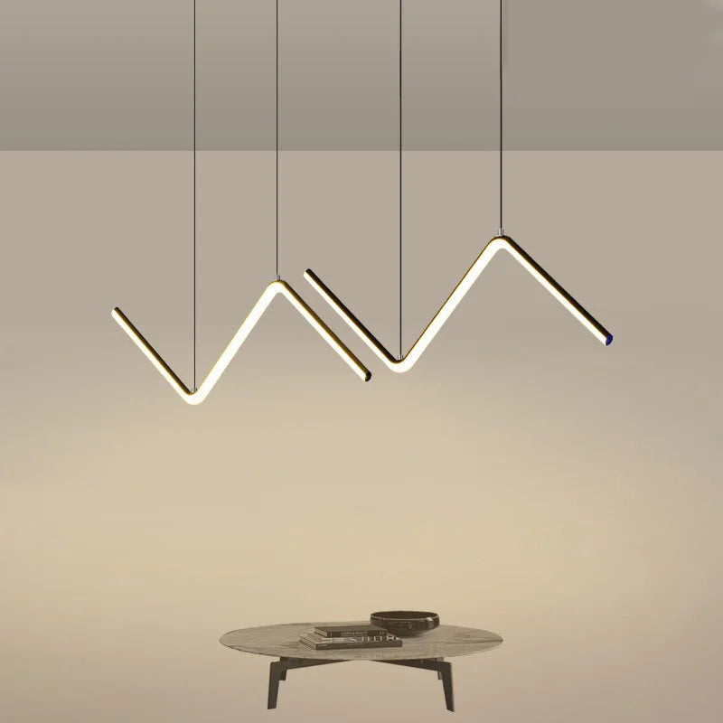 Nordic minimalist bright elegant chandelier