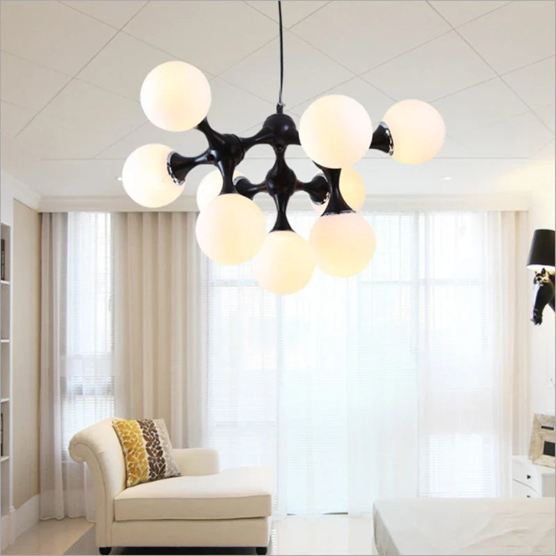 Modern art design DNA glass chandelier for interiors