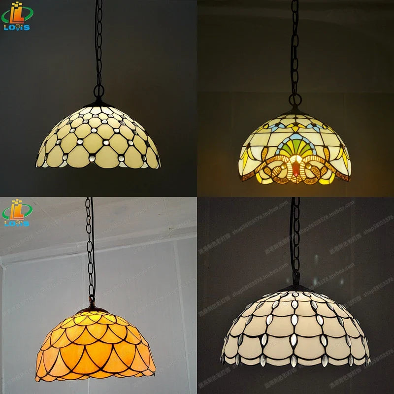 European Tiffany chandelier for restaurant, café, or bar