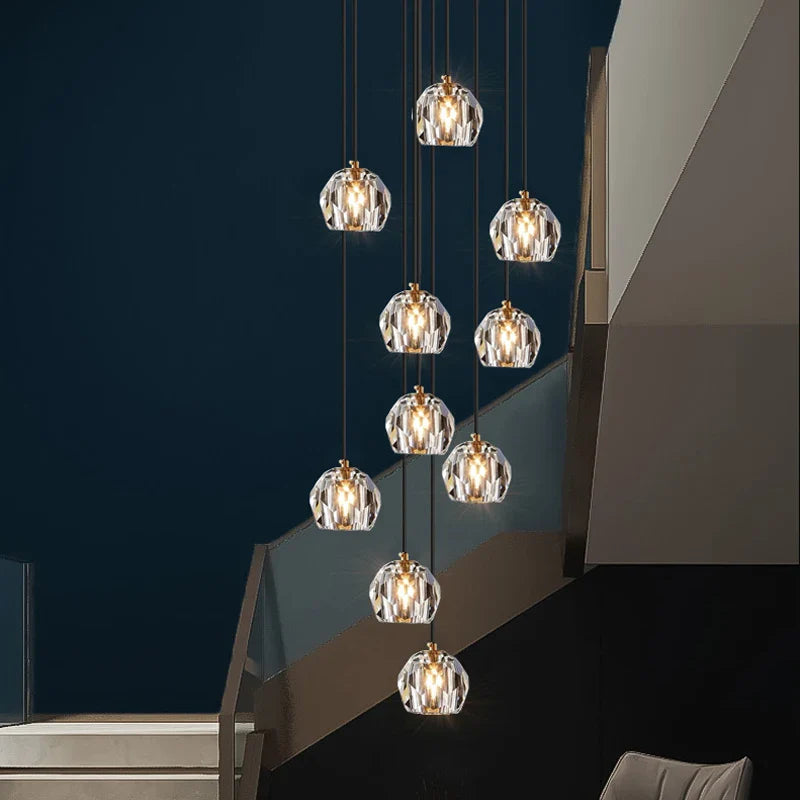 Contemporary Crystal Chandelier for Restaurants, Cafes, and Bars