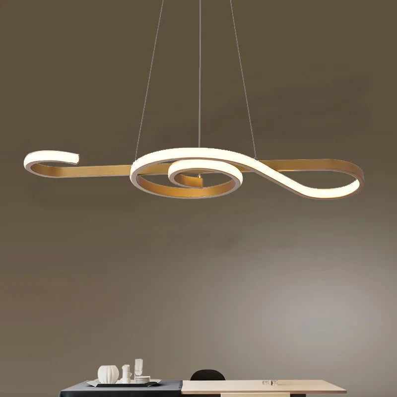 Sleek Nordic modern chandelier.