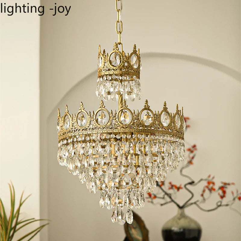 modern crystal chandelier interior decorative lighting fixture