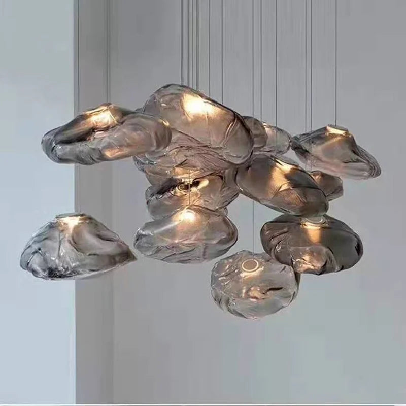 Creative Nordic Post-Modern Luxury Glass LED Chandelier