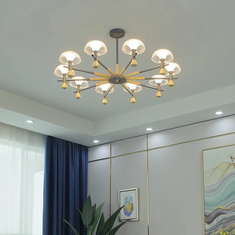 Nordic jellyfish LED chandelier luxury modern minimalist lighting