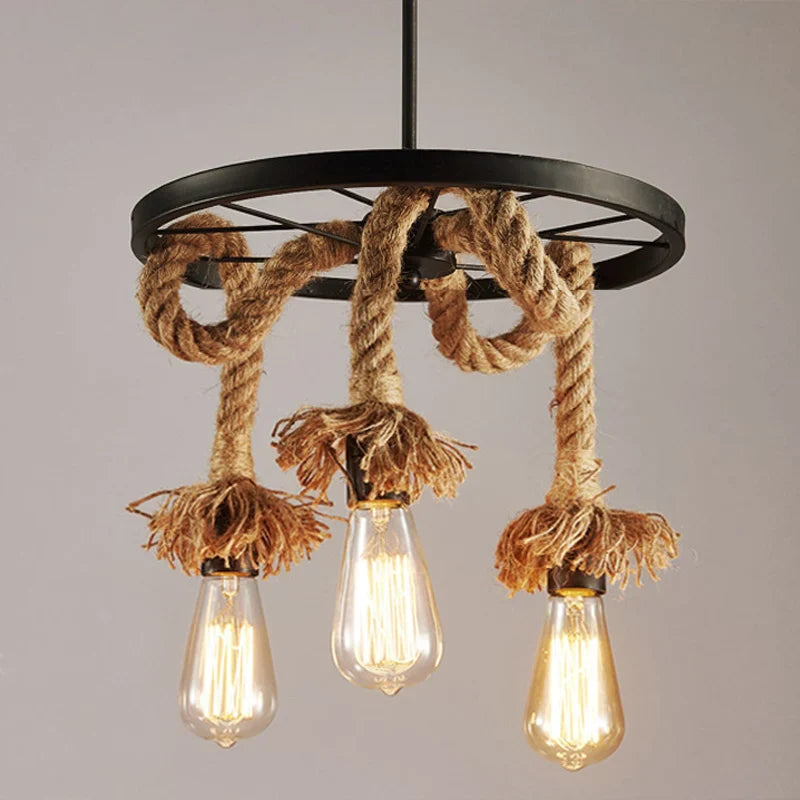 Handmade vintage industrial pendant light