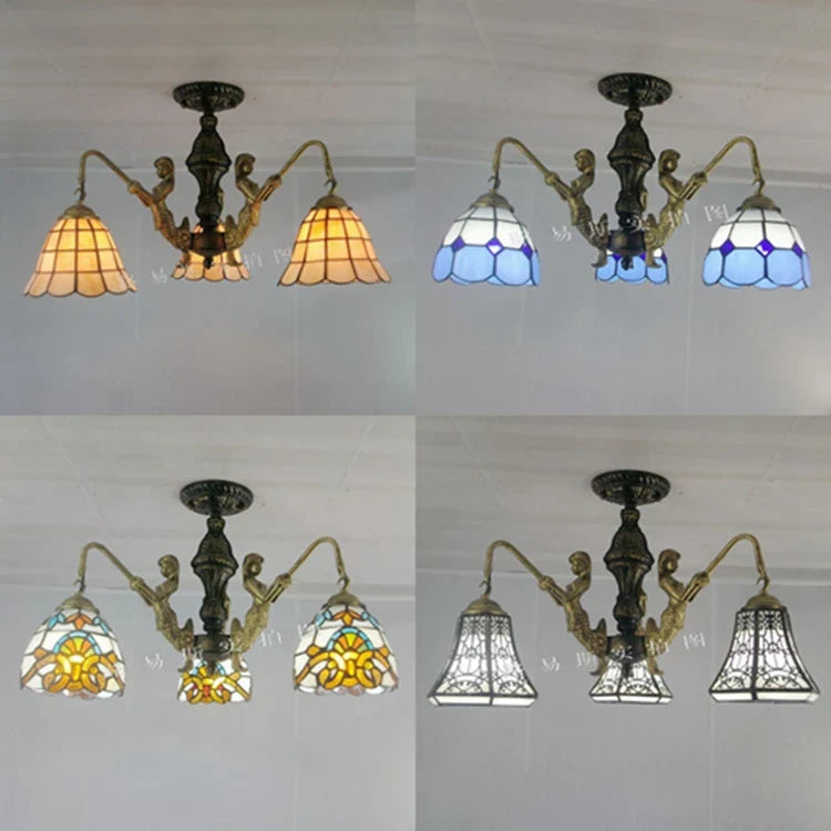 Tiffany Mediterranean Mermaid Chandelier for Creative Interior