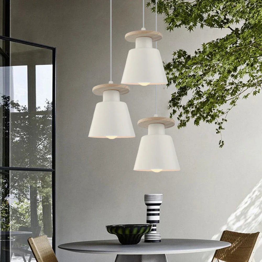Modern Scandinavian Wooden Pendant Light