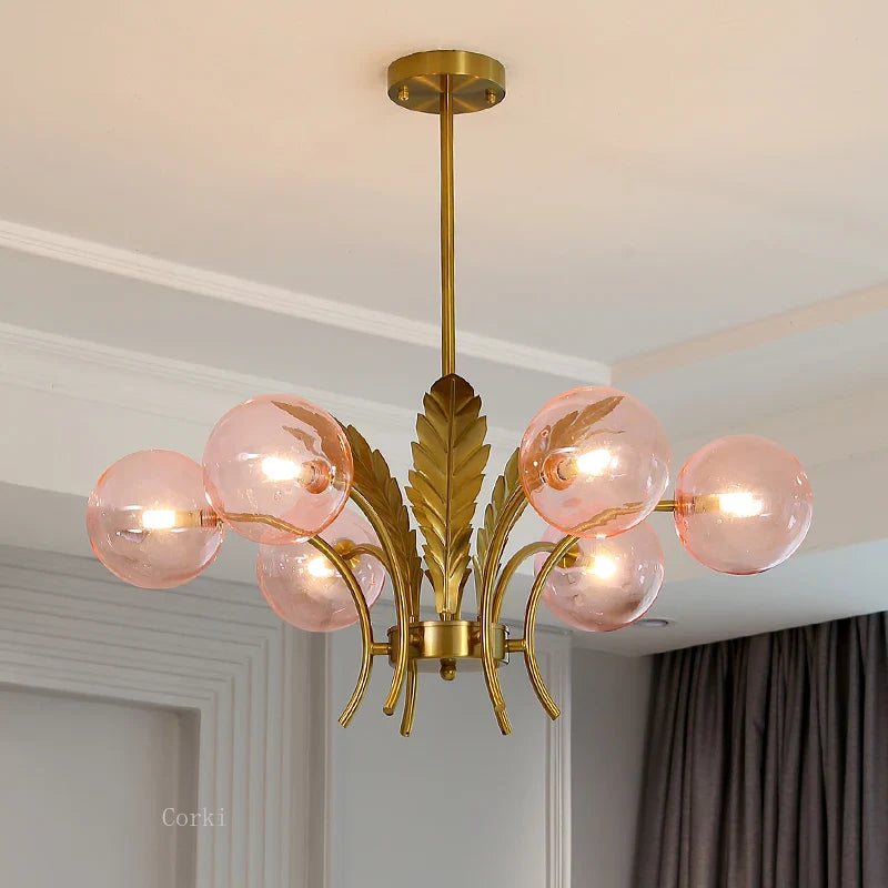 Modern Glass Chandelier, Minimalist Design for an Elegant Interior