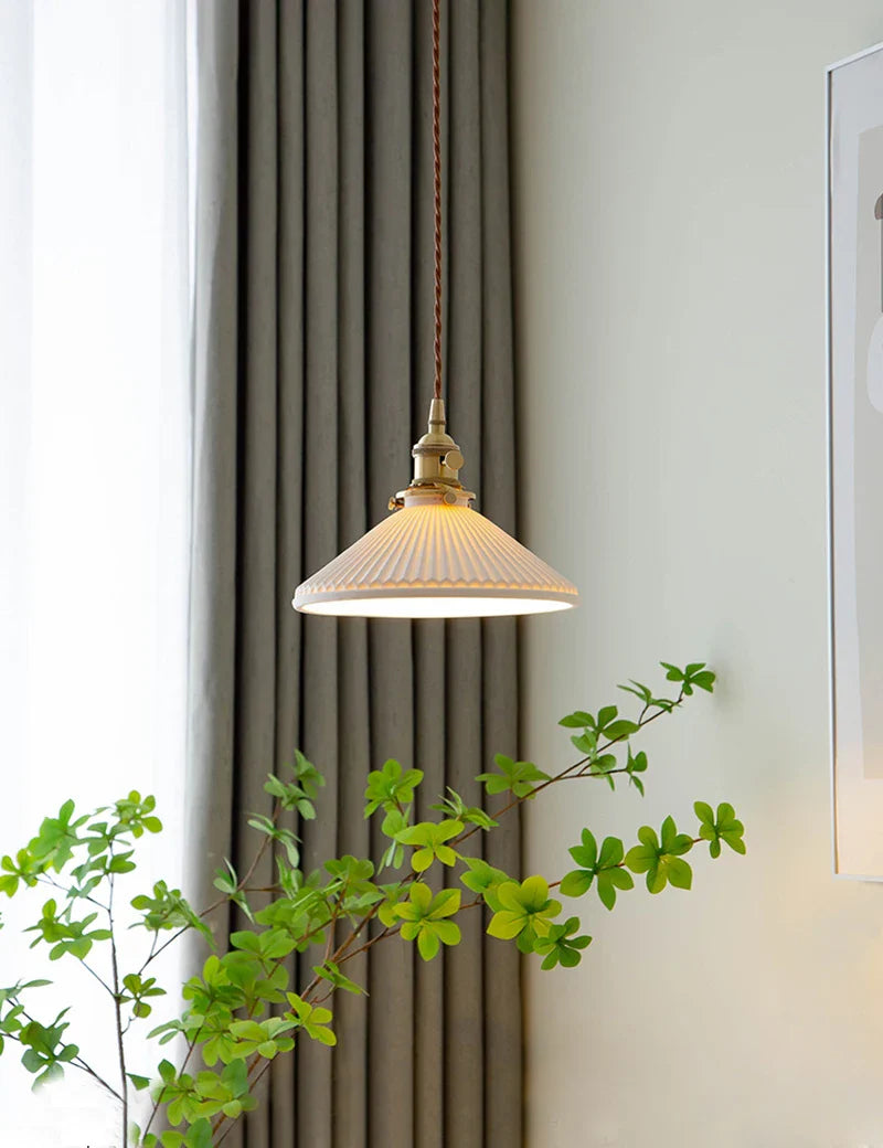 Modern Japanese Ceramic Chandelier