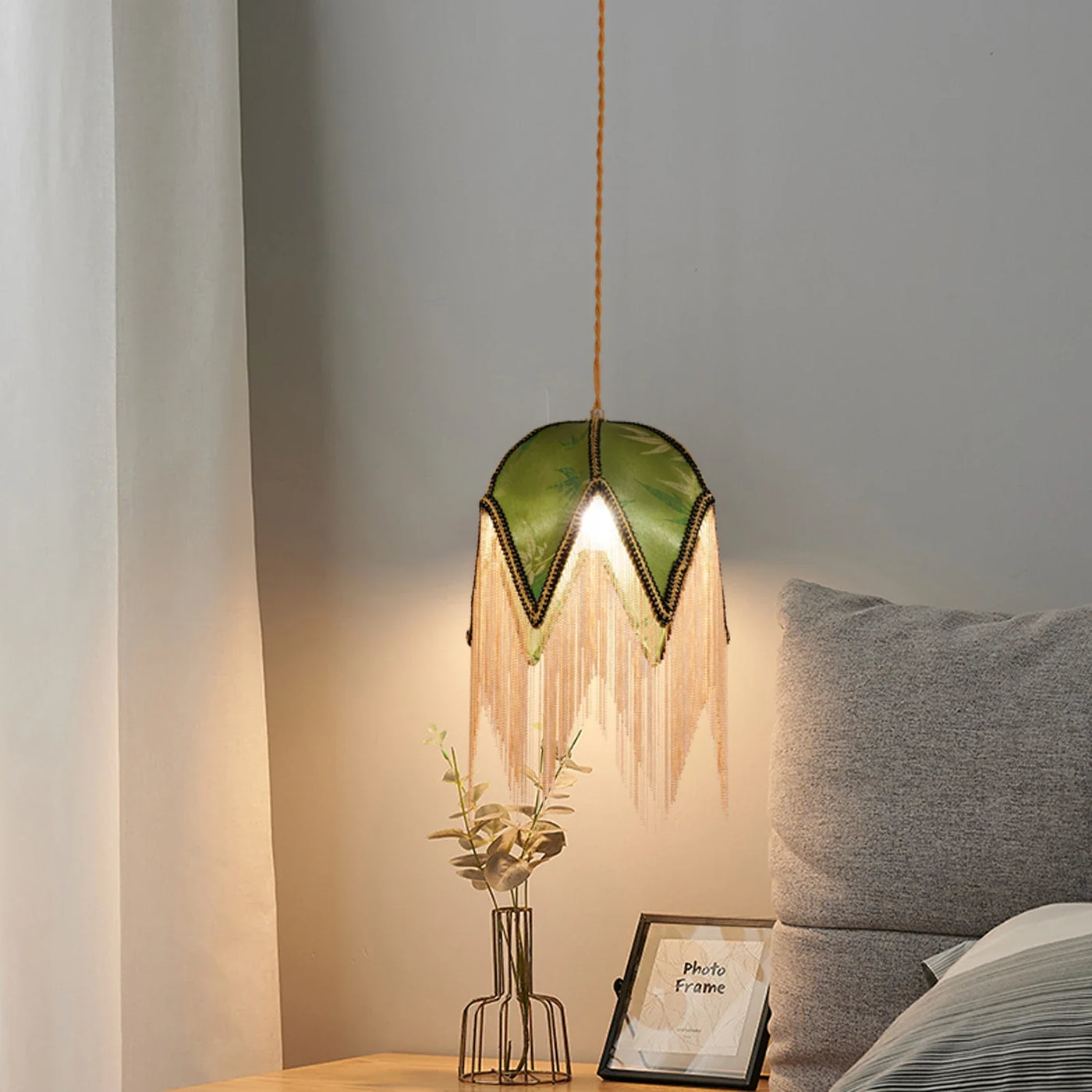 Nordic fabric lampshade chandelier design for indoor lighting