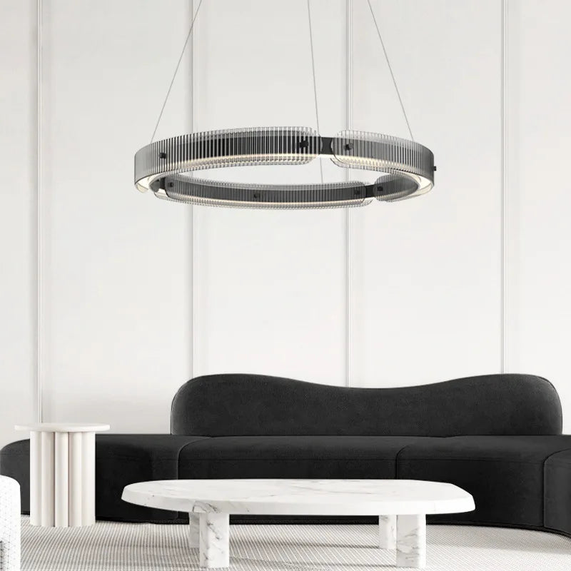 modern design smoked glass chandelier decorative pendant light