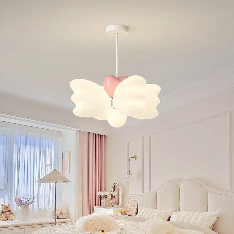 creative children's chandelier with decorative LED angel wings