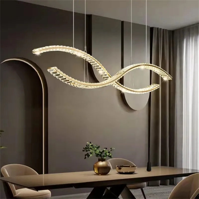 Modern contemporary design chandelier, bright