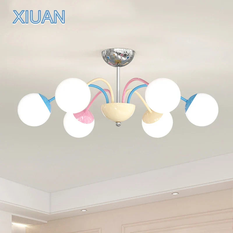 Modern colorful bubble chandelier for indoor hanging