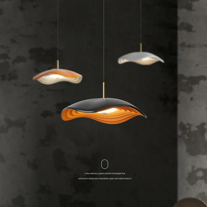 Minimalist Wabi-Sabi Modern Art Chandelier for Creative Bar