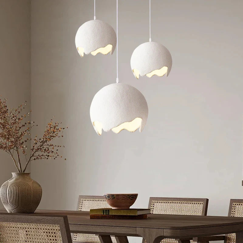 Minimalist Wabi Sabi Nordic LED Chandelier for Interior Decoration