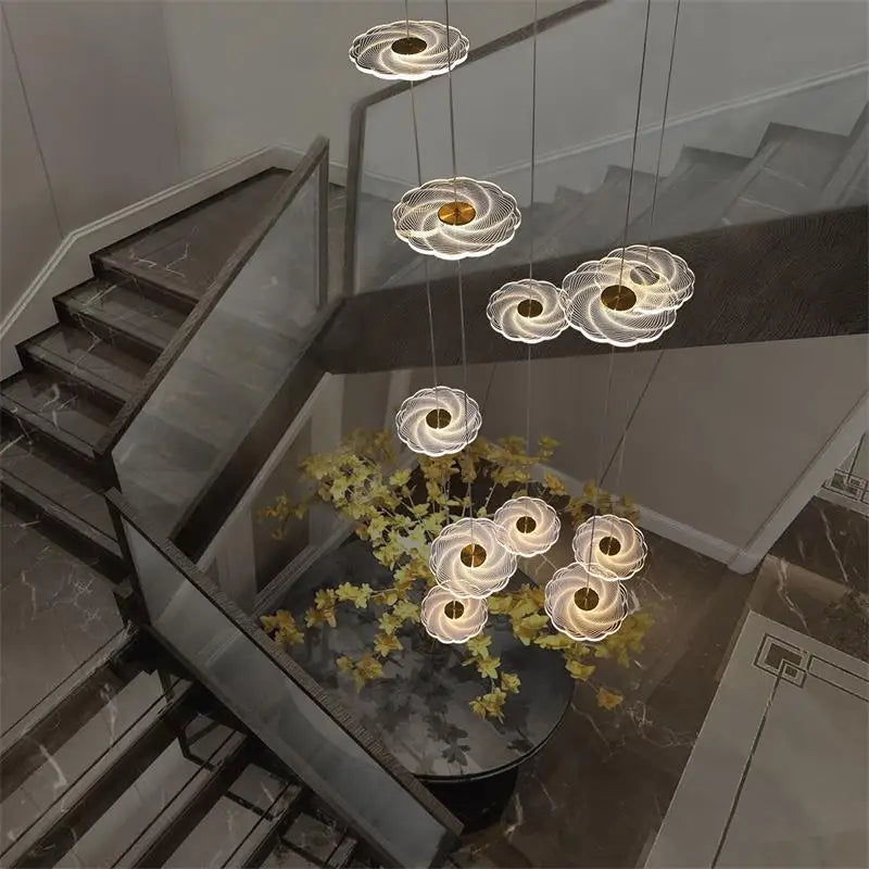 Modern LED chandelier for elegant interior lighting