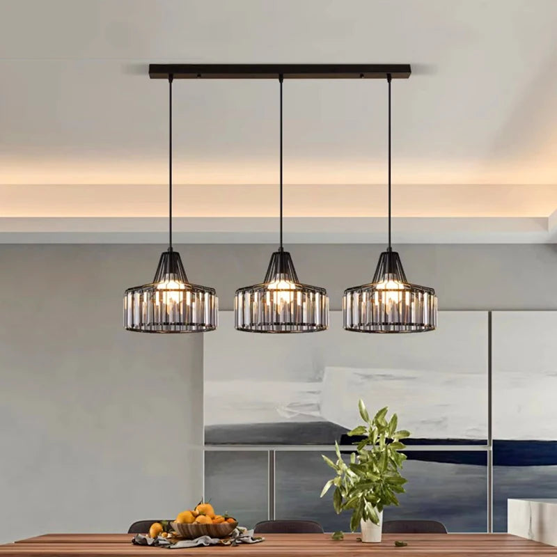 Modern Nordic Iron and Glass Pendant Light: Stylish and Contemporary Lighting