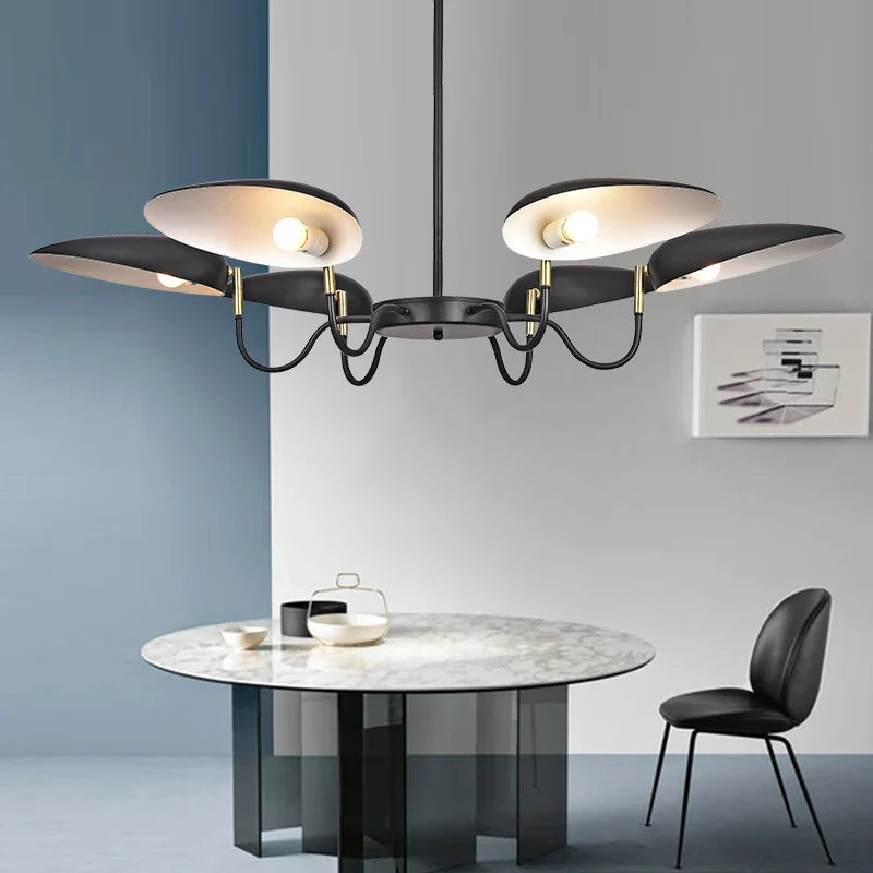 Nordic 6-Head Postmodern Chandelier Contemporary Design for Indoor Use