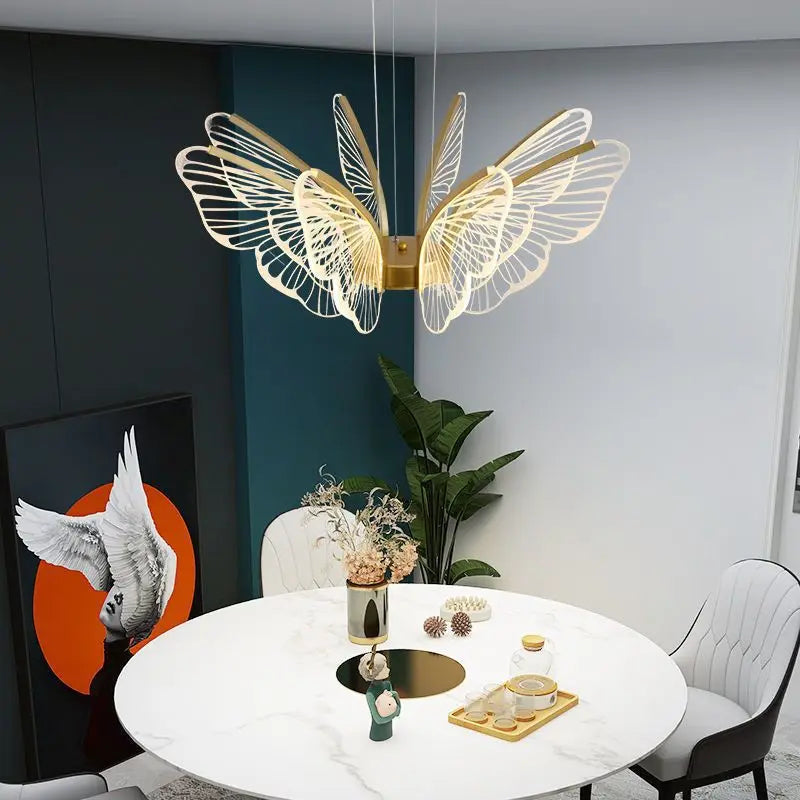 Modern acrylic butterfly chandelier for interior decoration