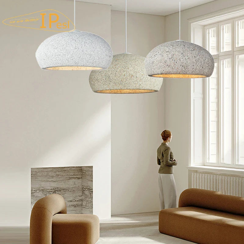 Modern Resin Chandelier Nordic Wabi-Sabi Minimalist Pendant Light