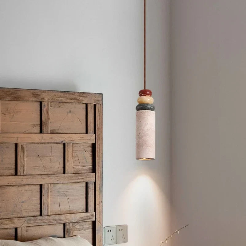 Medieval natural stone chandelier for modern interior decoration