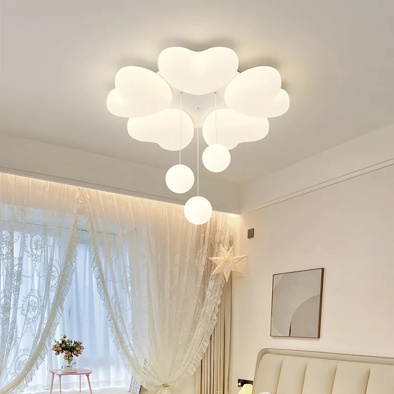 romantic modern love heart chandelier for children