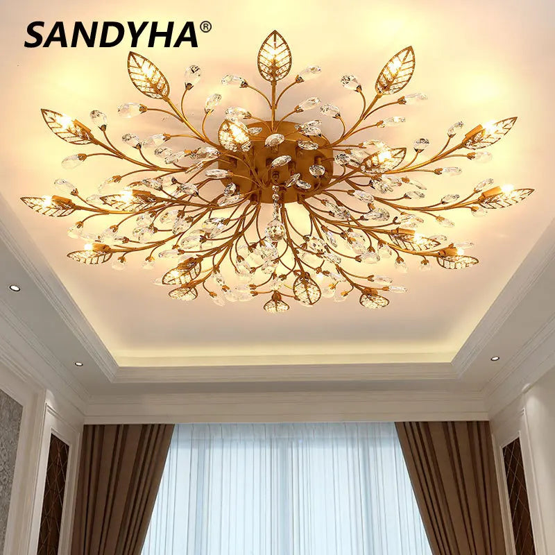 SANDYHA Modern Nordic Crystal Floor Lamp