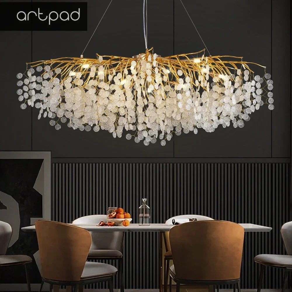 Sublime Contemporary Crystal Chandelier