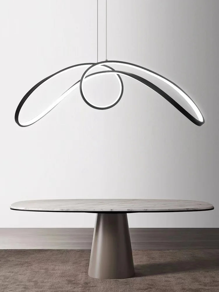 Luminous aluminum butterfly chandelier