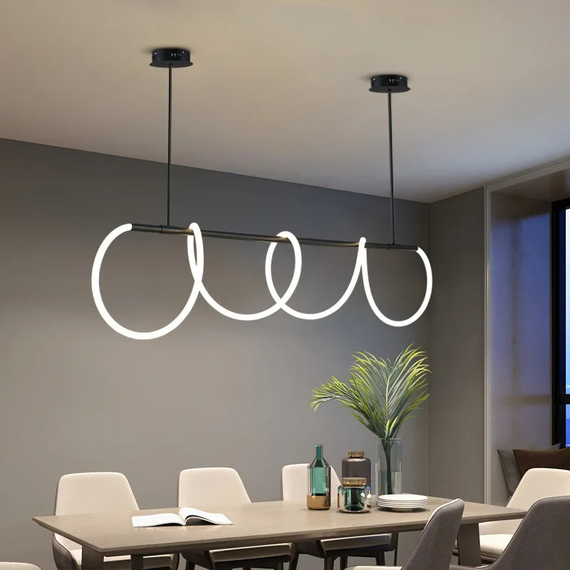 Elegant modern sleek design pendant light