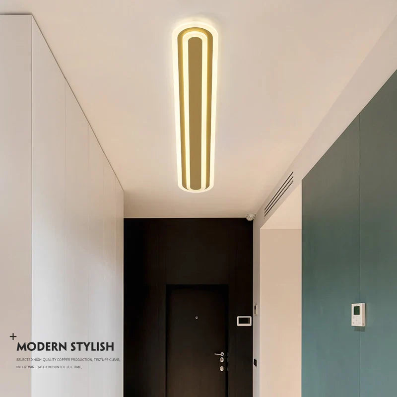 Modern minimalist Nordic LED chandelier, aisle, balcony