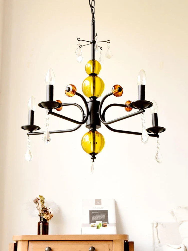 Elegant Vintage LED Crystal Chandelier