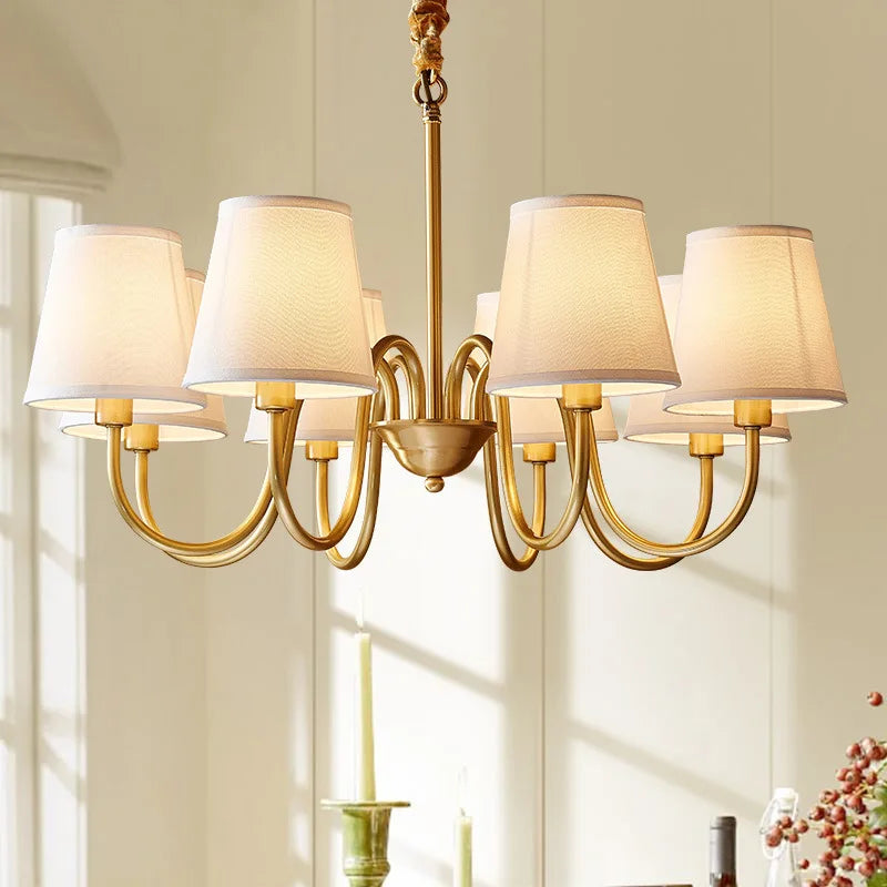 Industrial Copper LED Chandelier
