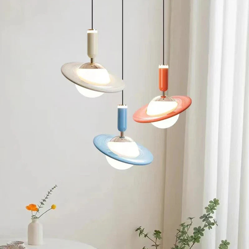 Saturno LED adjustable height chandelier