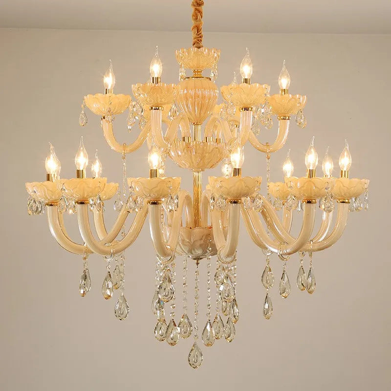Modern crystal chandelier for interior decoration with LED lighting