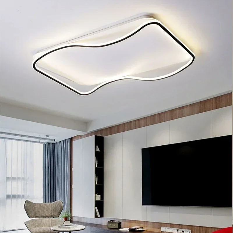 Elegant minimalist modern LED chandelier