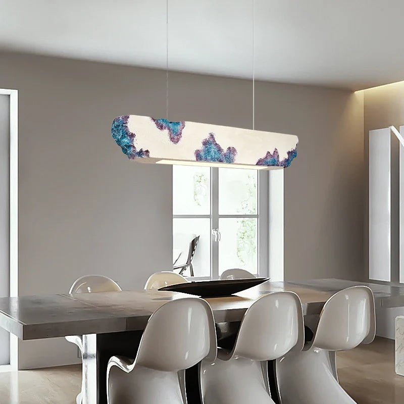 Nordic minimalist wabi-sabi LED chandelier for restaurant bar