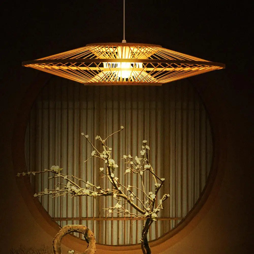 RETRO STYLE BAMBOO CHANDELIER FOR INTERIOR DECORATION