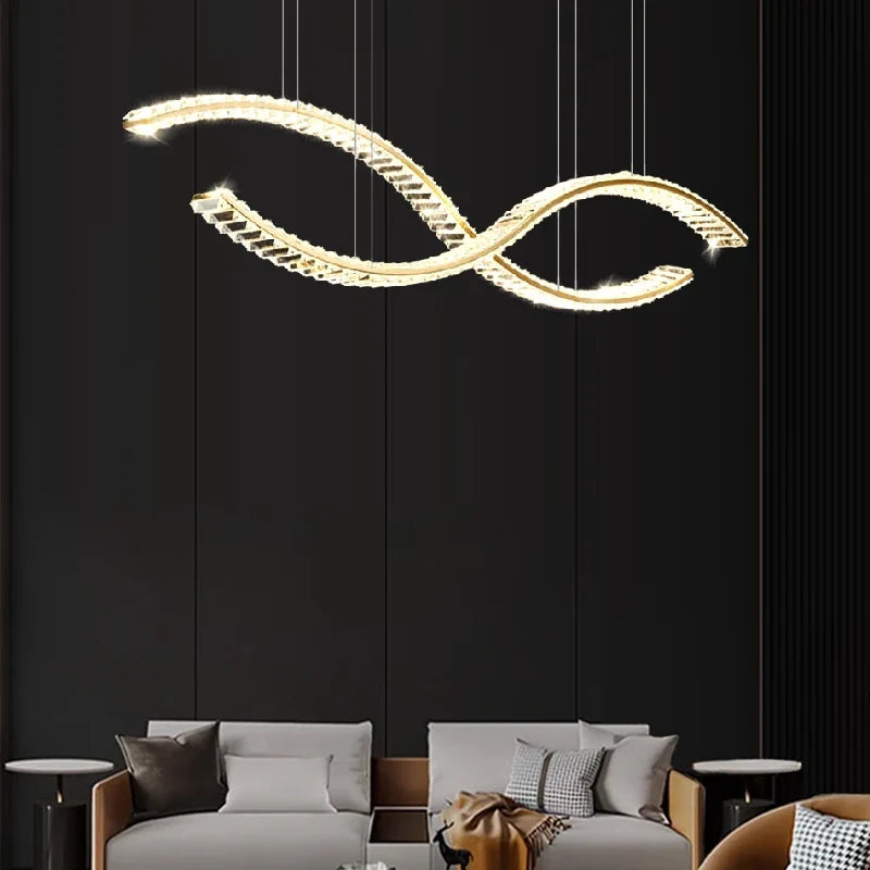 elegant crystal chandelier for pendant lighting