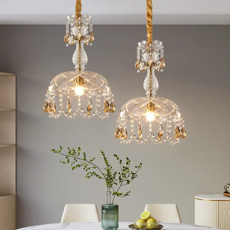elegant art deco design vintage crystal LED chandelier