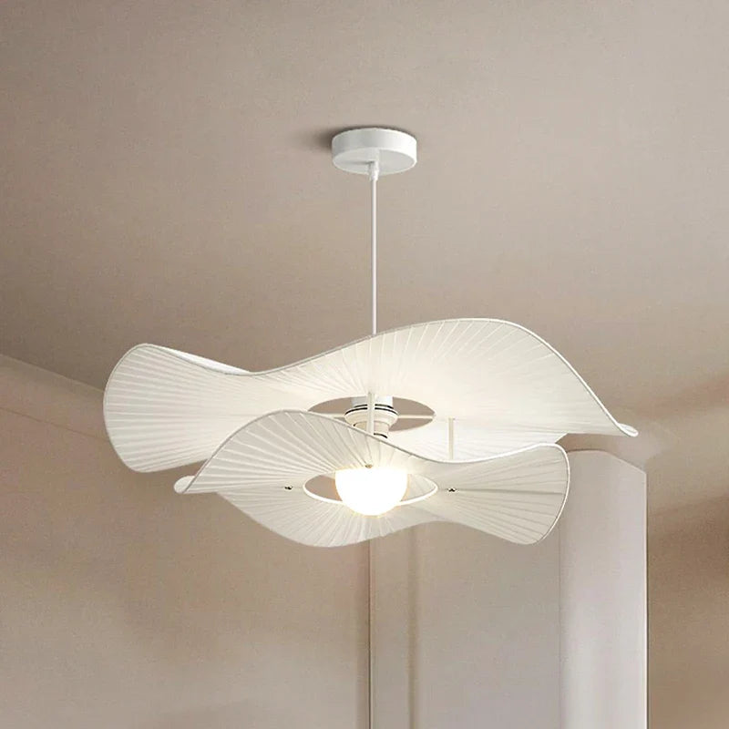 Vintage Nordic fabric chandelier for elegant suspended lighting