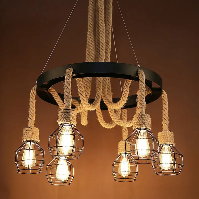 Industrial vintage pendant light