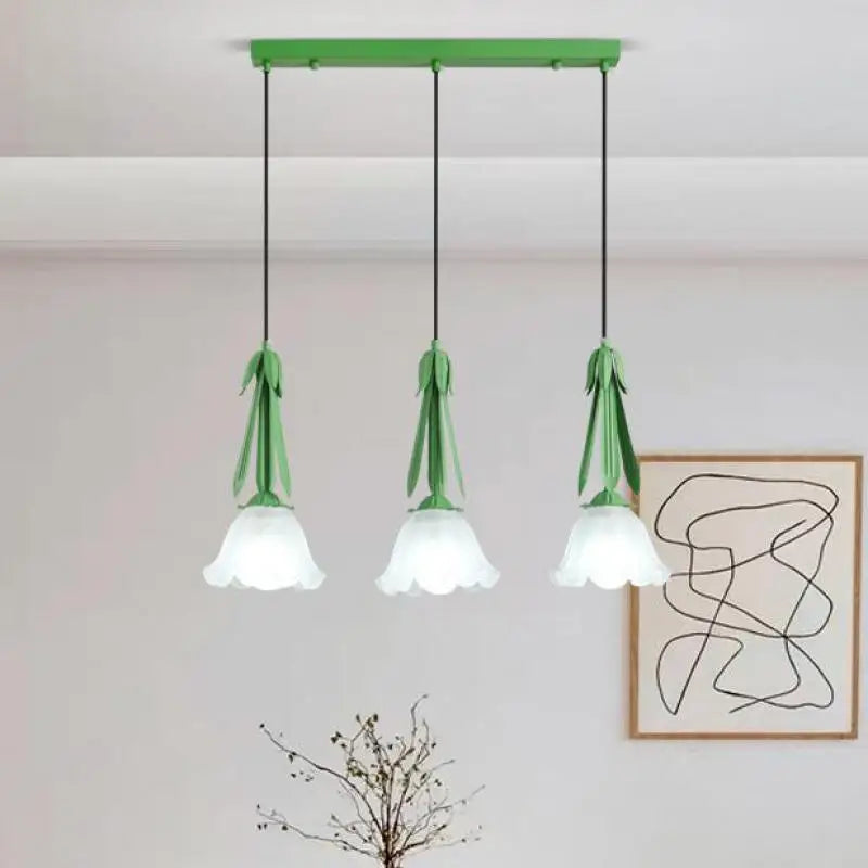 Glass chandelier for pendant lighting in modern spaces