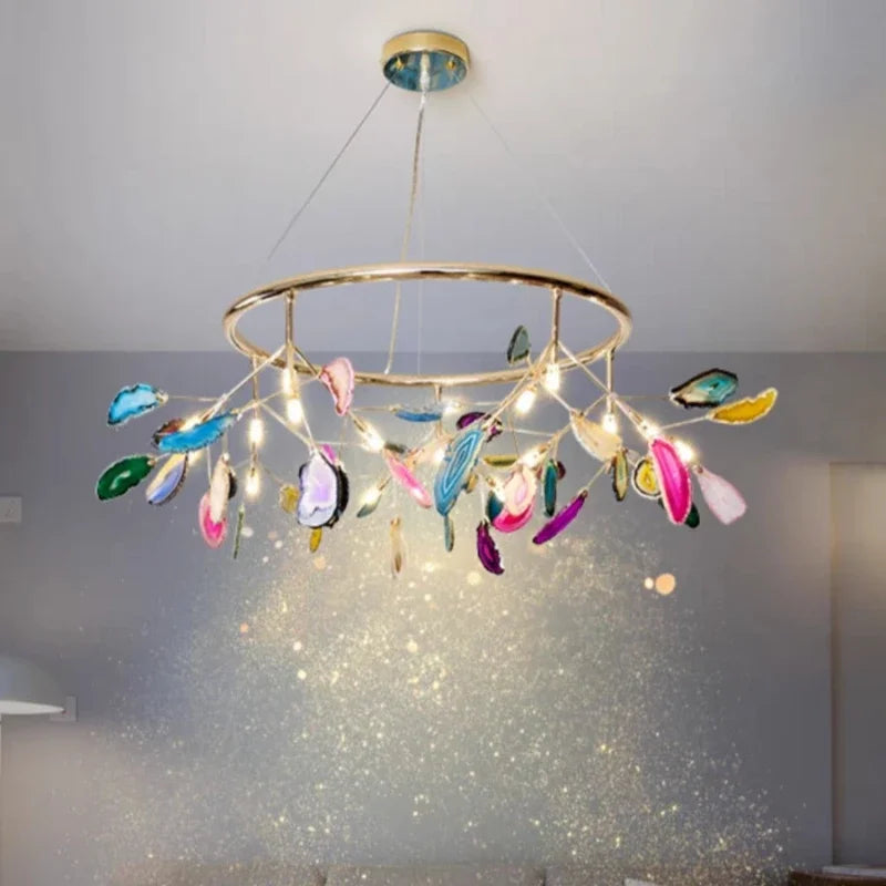 creative firefly agate chandelier elegant postmodern design