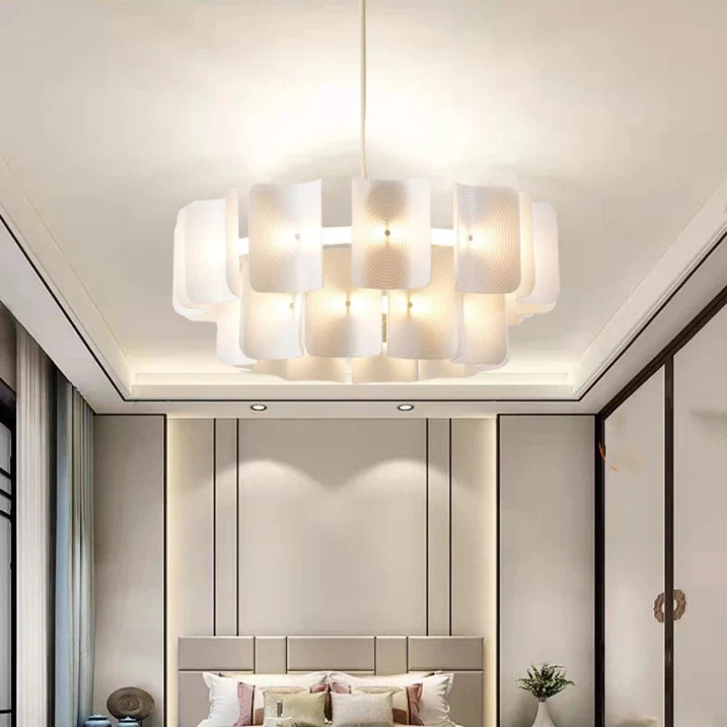 Contemporary sleek design LED chandelier