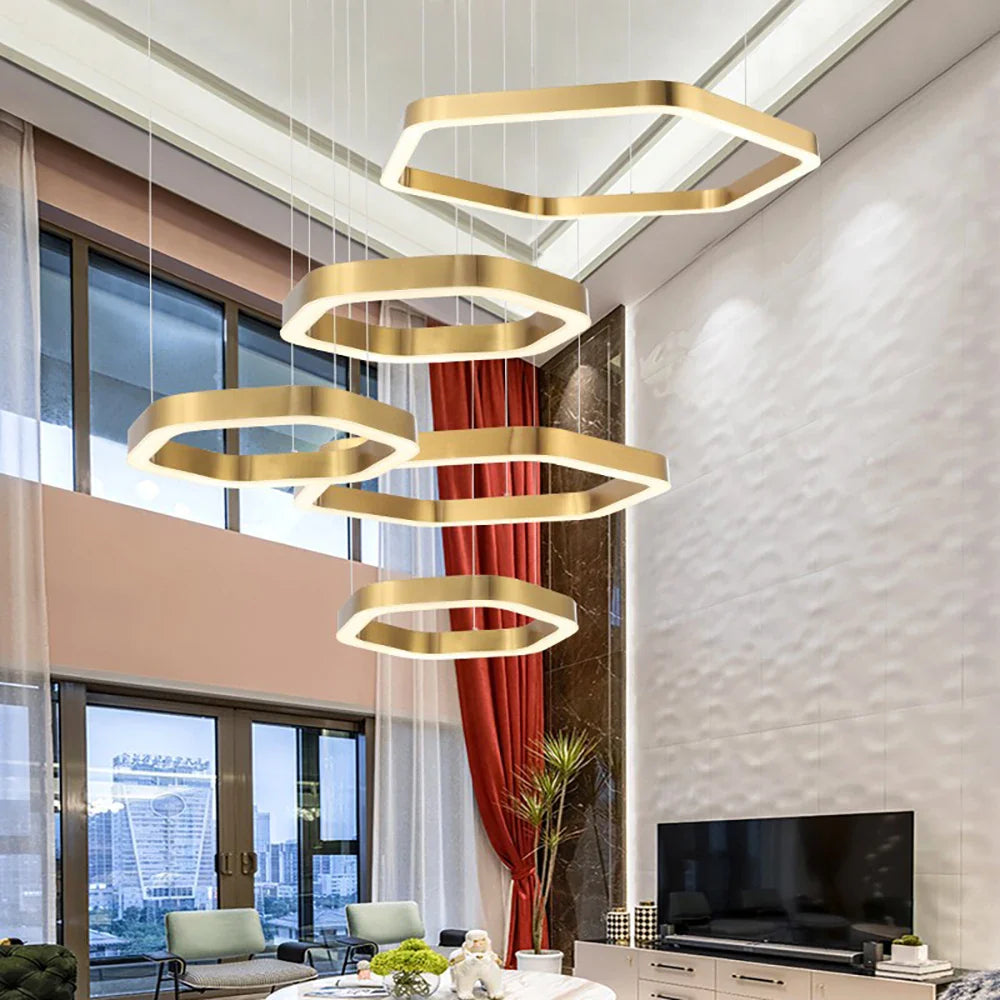 Modern Hexagon Pendant Light Elegant Design