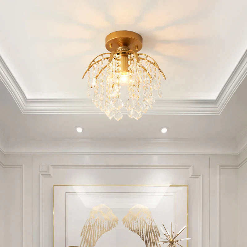 Modern Nordic crystal chandelier for bright interior decoration