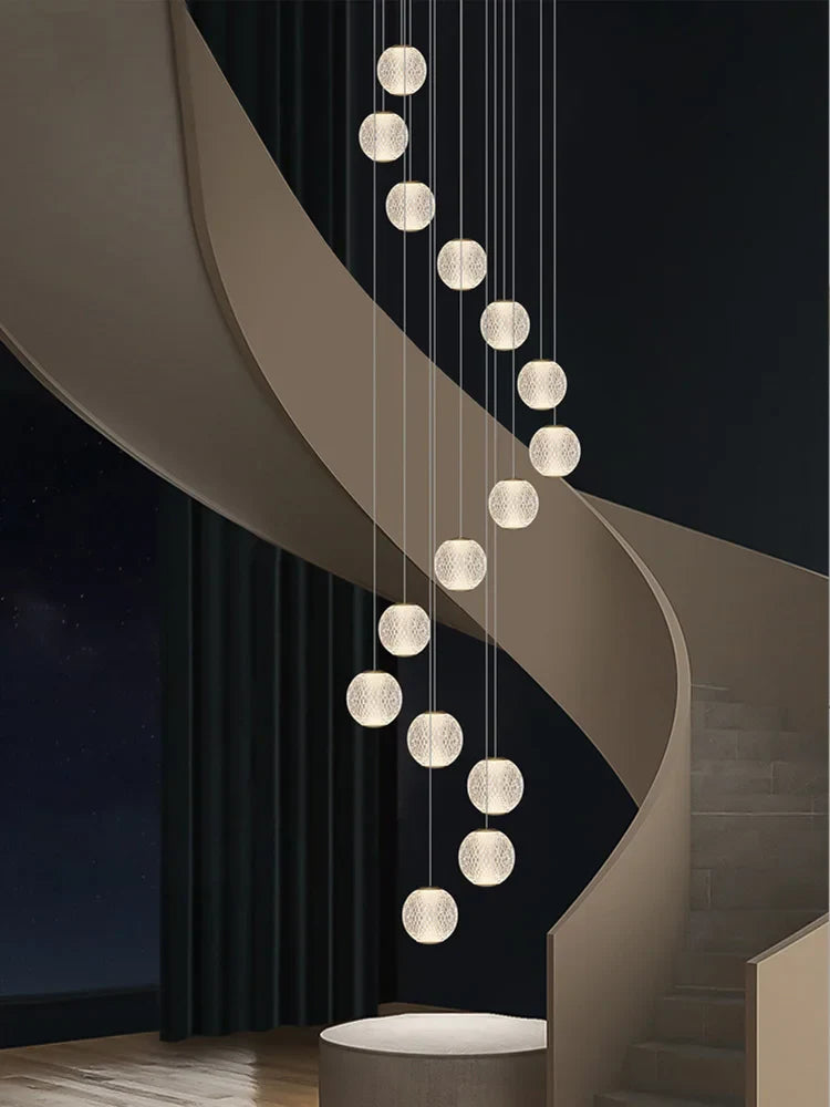 Modern designer chandelier for elegant interior lighting